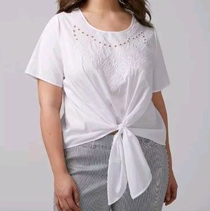 Lane Bryant Embroidered Top